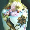 Beautiful Noritake BARN SWALLOW Porcelain Hand Painted Vase