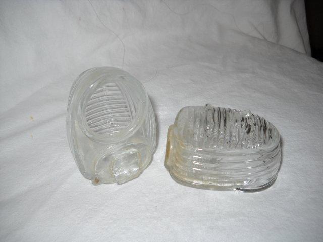 Bird feeders vintage glass