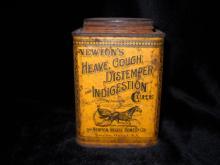 Tin advertising, NEWTON HORSE REMEDY Co..