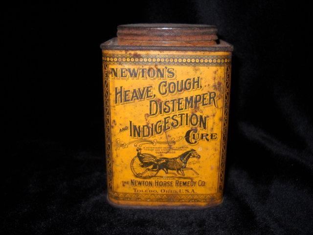 Tin advertising, NEWTON HORSE REMEDY Co..