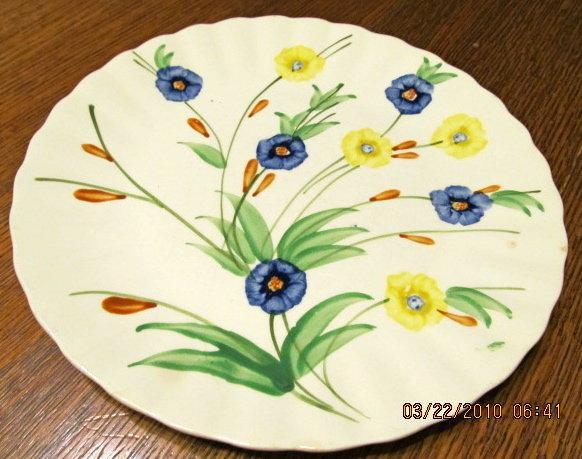 Blue Ridge Chicory Plate - Fine Porcelain Pottery