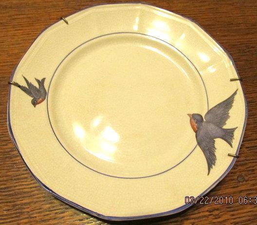 Blue Ridge Chicory Plate - Fine Porcelain Pottery