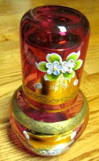 MOSER Carlsbad Enamel Amber Tumbler - Glass