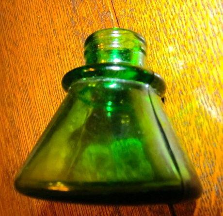 Green Carter's Ink Bottle - glass