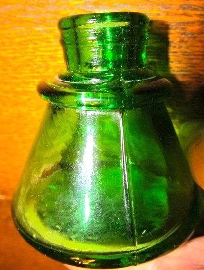 Green Carter's Ink Bottle - glass