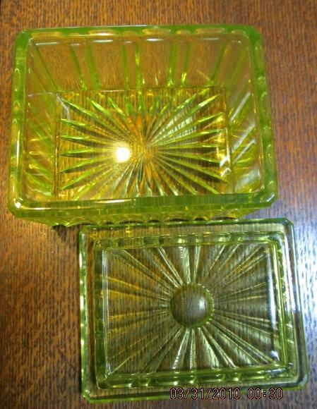 Vaseline Uranium Knife Rest - Glass