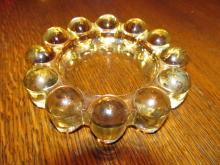 Amber Bubble Glass
