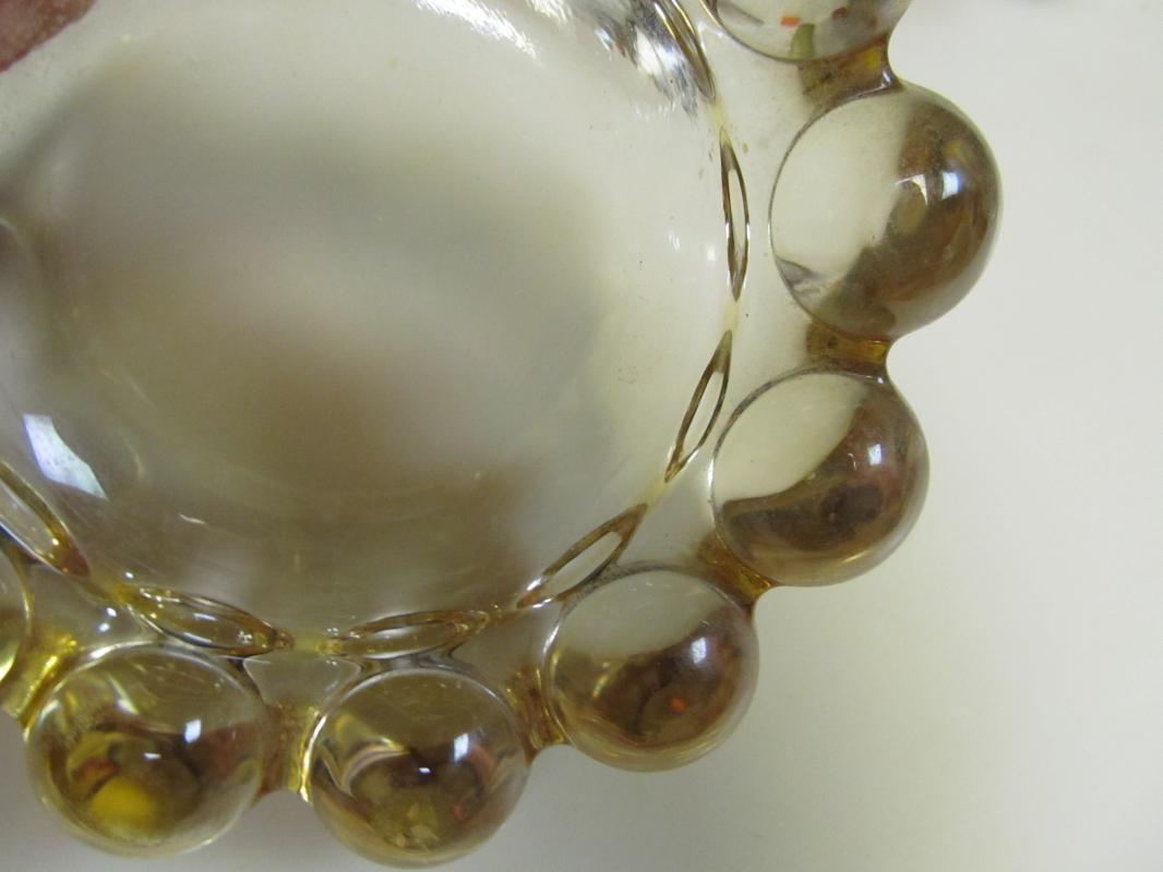 Amber Bubble Glass