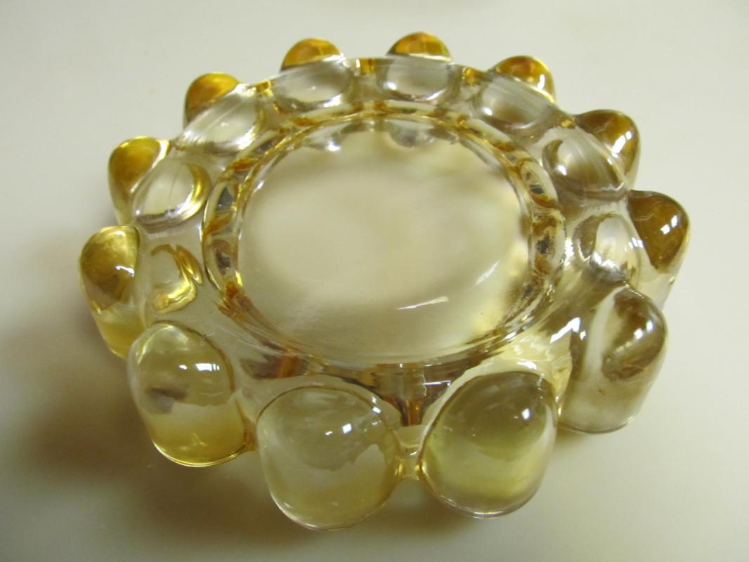 Amber Bubble Glass