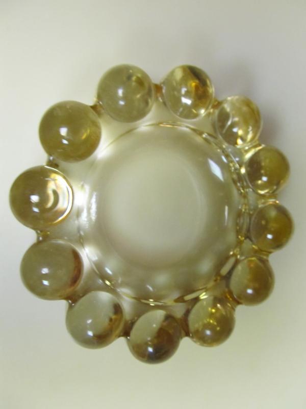 Amber Bubble Glass