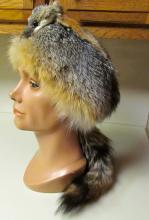 Gray Fox Fur Hat Man's Large - Sporting