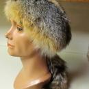 Gray Fox Fur Hat Man's Large - Sporting
