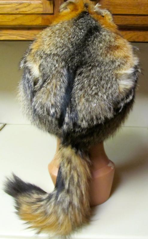 Gray Fox Fur Hat Man's Large - Sporting