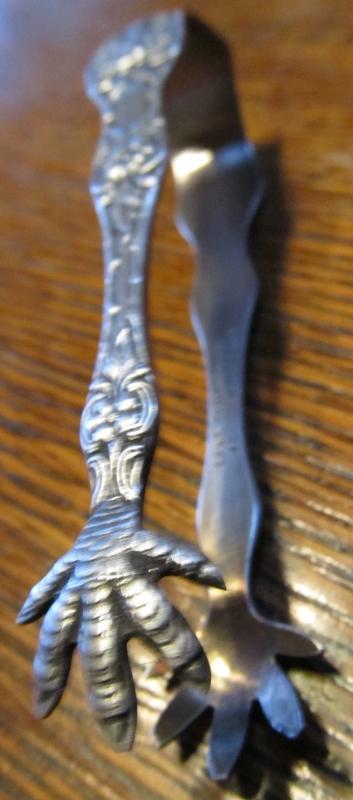 Nickle Silver Sugar Tongs - Silver
