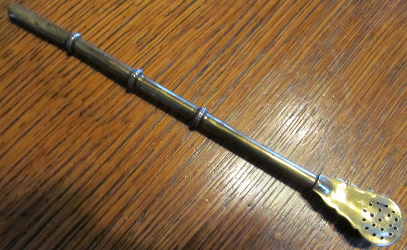 Tea Infuser Brass Mate /Bombilla Straw - Metalware