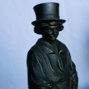 Cast Metal YOUNG MAN IN TOP HAT Bookends - Metalware