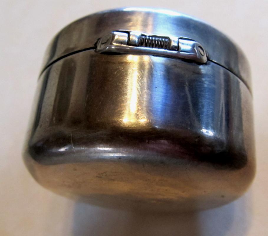 Sterling Silver TRAVEL Inkwell Ink Well - Silver