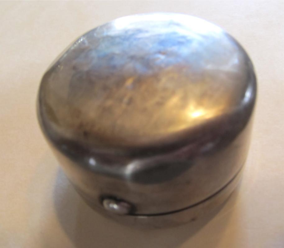 Sterling Silver TRAVEL Inkwell Ink Well - Silver