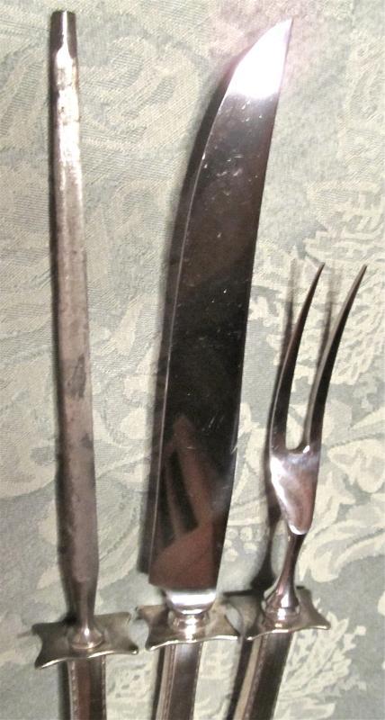 Bordeaux Three Piece Carving Set - Sliver