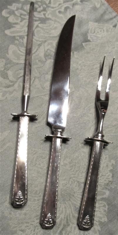 Bordeaux Three Piece Carving Set - Sliver