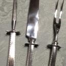 Bordeaux Three Piece Carving Set - Sliver