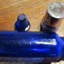 Cobalt Perfume Bottle with glass stopper - Glass