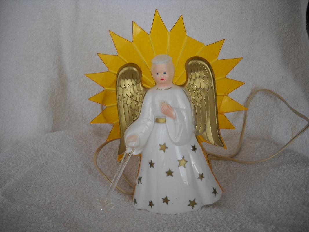 Vintage light up Christmas Angel