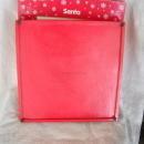 Ceramic tile and wood Chrismas tray.SANTA. JCPenney