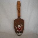 Garden tool hand painted with SANTA