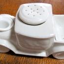 Truck Inkwell Ink Well Pounce Pot - fine porcelain