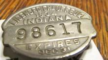 Badge CHAUFFEUR TAG - Medals/Buttons & Badges