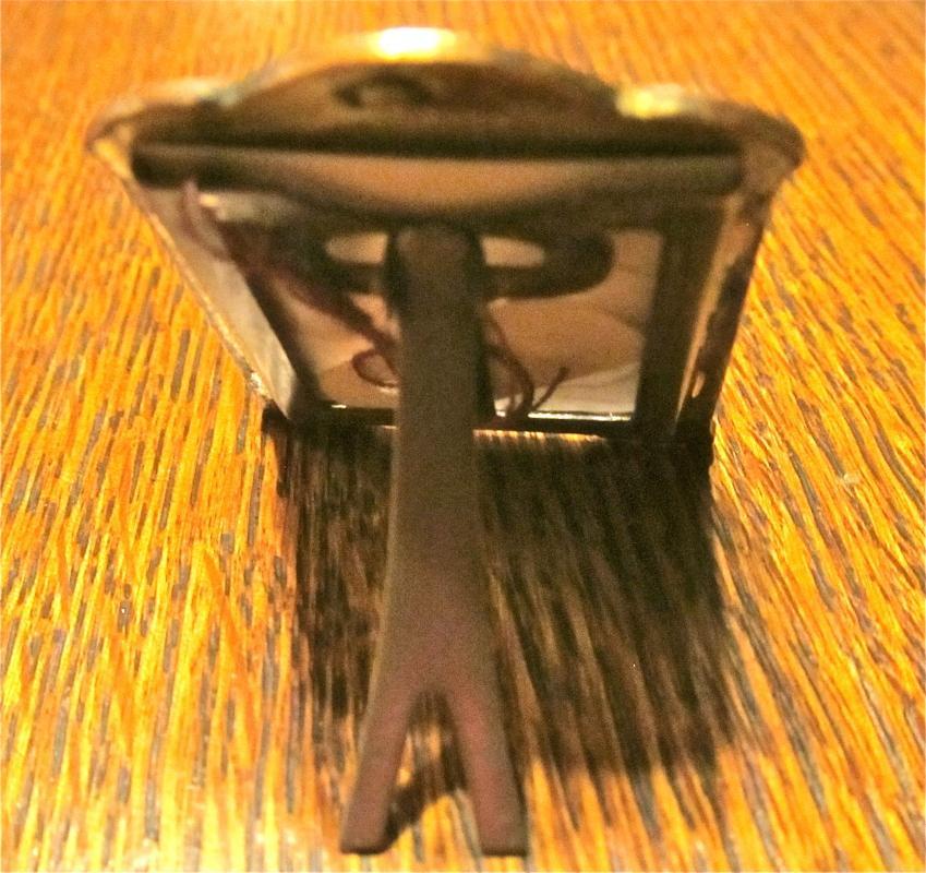 Blue Embossed Bronze Mini Frame - Metalware