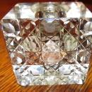 Cut glass Sterling Inkwell Ink Well - Metalware