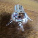 MERCURY GLASS Footed Tooth Pick - Glass
