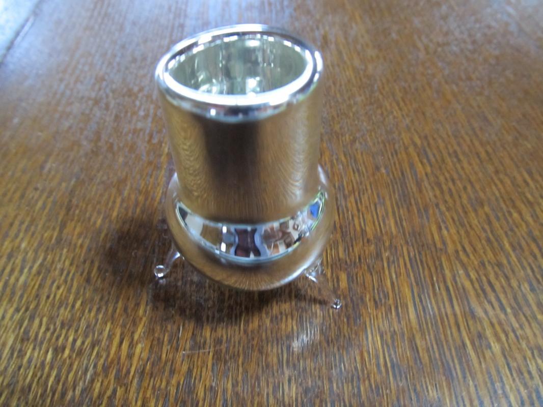 MERCURY GLASS Footed Tooth Pick - Glass