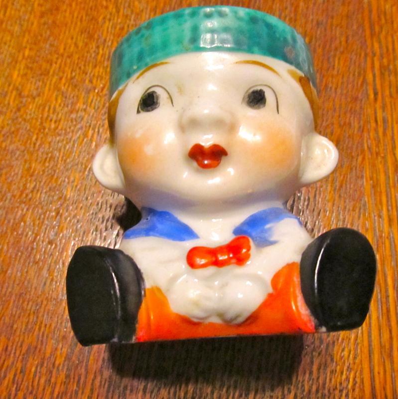 EGG CUP Dutch Boy Figural - Porcelain/Fine China