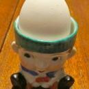 EGG CUP Dutch Boy Figural - Porcelain/Fine China