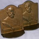 HENRY LONGFELLOW Cast Iron Bookends - Metalware