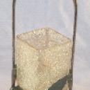 Frosted Crackle Glass PICKLE CASTOR