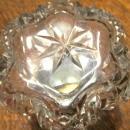 Wilcox Rococo Sterling Lid Crystal Inkwell - Glass