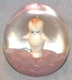 KEWPIE DOLL Glass Paperweight
