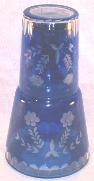 Cobalt Glass Bedroom Glass Set