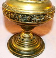 Decorative Brass Oil Lamp - Fine Art & Lamps