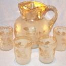 Lemonade Pitcher w/ 4 Glasses - Glass