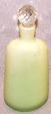 Two Hand Painted Glass Cologne Bottles with Stoppers