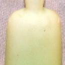 Two Hand Painted Glass Cologne Bottles with Stoppers