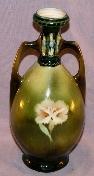 Austrian Majolica 2 Handled Vase - Porcelain