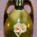 Austrian Majolica 2 Handled Vase - Porcelain
