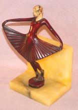 One PRETTY IN PLEATS Gray Metal Bookend - Metalware
