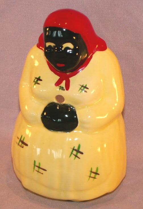 Occupied Japan MAMMY Porcelain Stringholder - Ethnographic